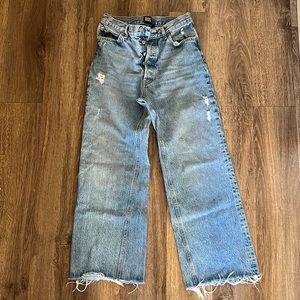 Women’s vintage wide high rise jeans